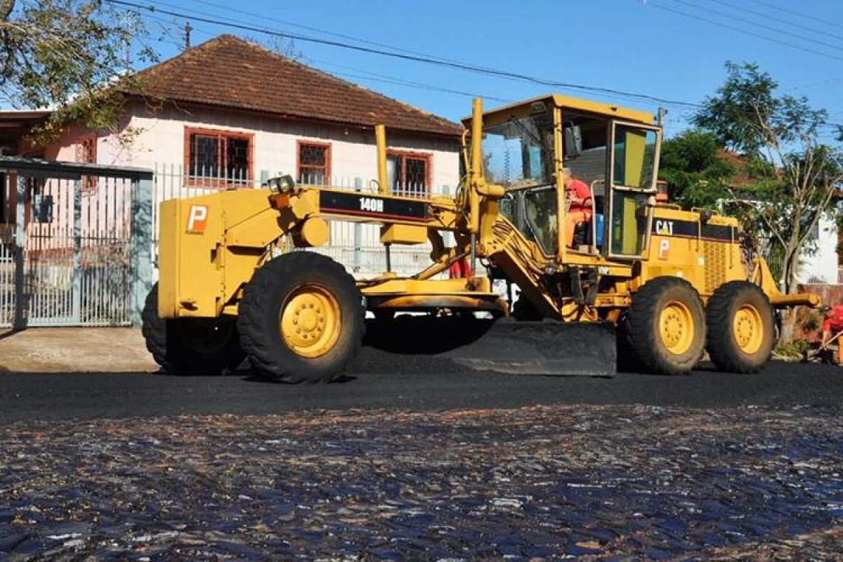 Diversas quadras do município serão contempladas com nova pavimentação. Foto: Foto: Arquivo / Prefeitura de São Luiz Gonzaga