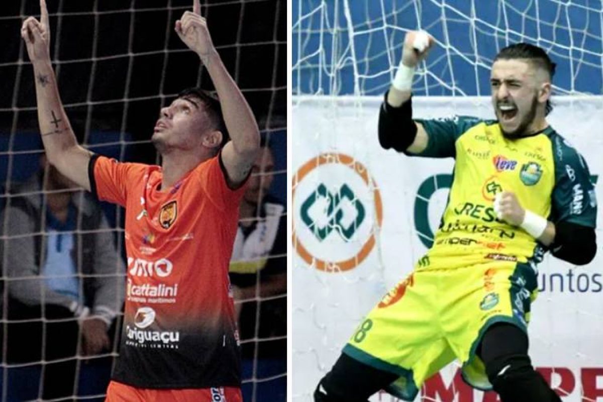 Renan (E) voltará a jogar em Santa Catarina e Beccon vai estrear na Liga Gaúcha 2. Foto: APAF Paranaguá e Cresol/Marreco