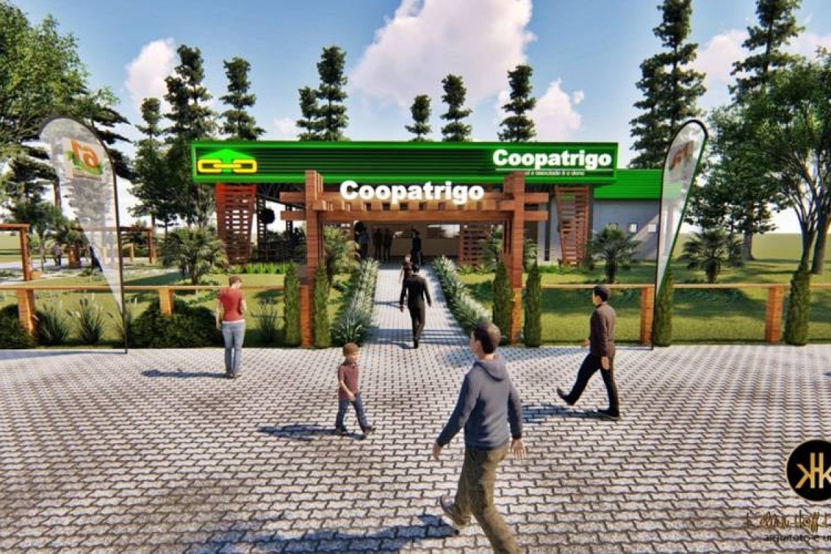 Projeto da estrutura própria da Cooperativa. Imagens: Arquiteto Kélvin Kleinubing