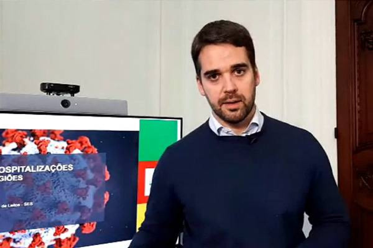 Governador atualizou informações em live nos canais oficiais do Estrado. Imagem: reprodução internet