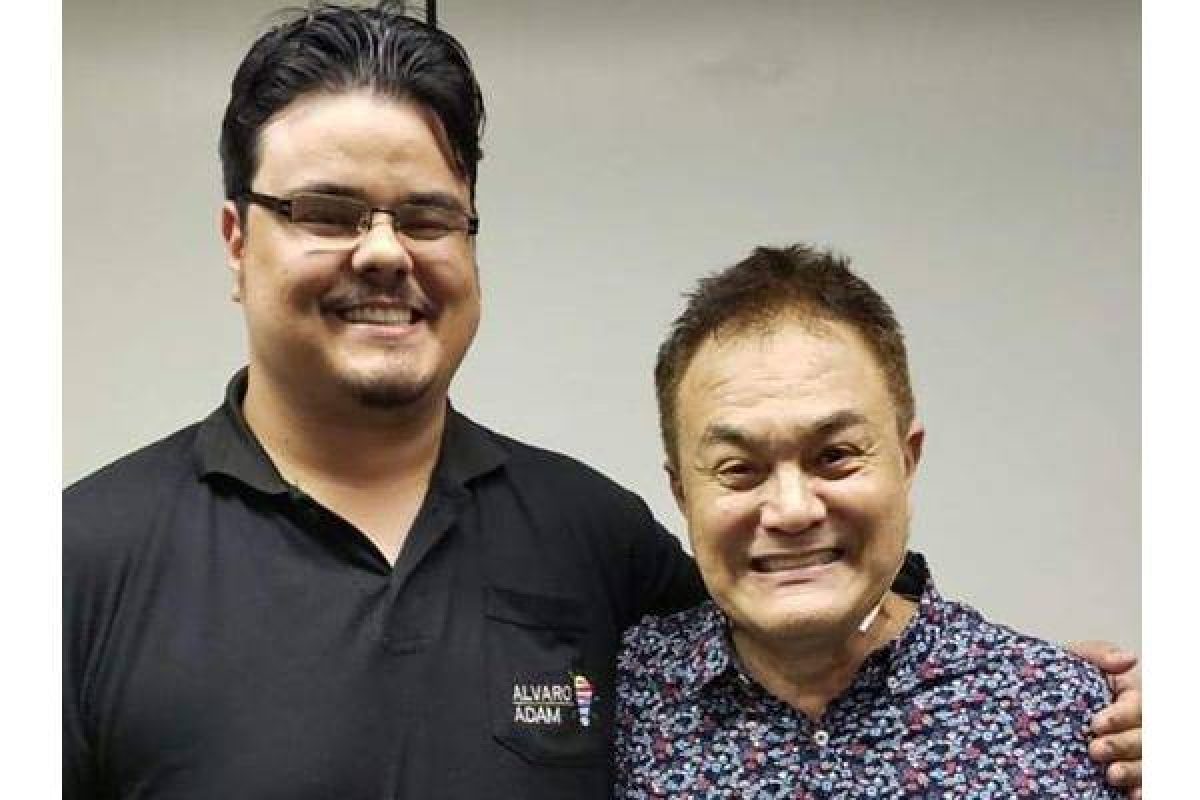 Álvaro (E) com Roberto Shinyashiki. Foto: arquivo pessoal