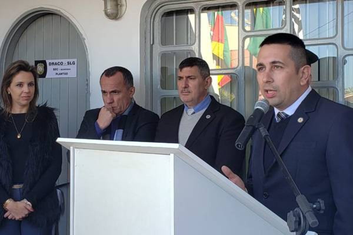 Momento da inauguração da DRACO, no dia 21 de agosto de 2019. Foto: arquivo Rádio Missioneira