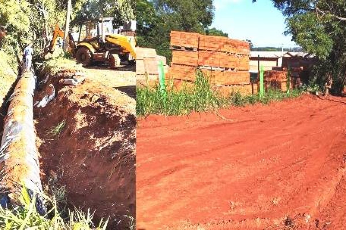 Obra de canalização da drenagem pluvial concluída no Bairro Paz