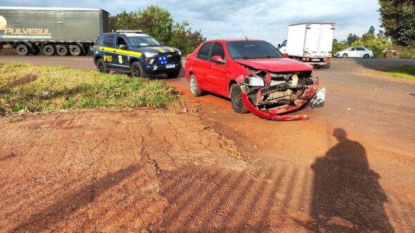 Motorista fica ferido  em acidente na BR-285,  em São Luiz Gonzaga