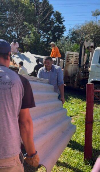 Força-tarefa exaustiva atua há cinco dias para recuperar bairros inteiros atingidos  pelo granizo em Santo Antônio das Missões