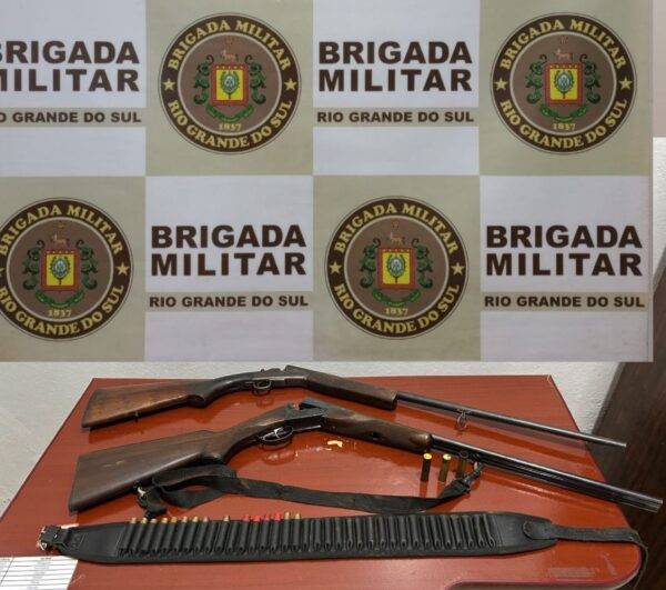 Brigada Militar realiza prisão por porte ilegal de arma de fogo em Roque Gonzales