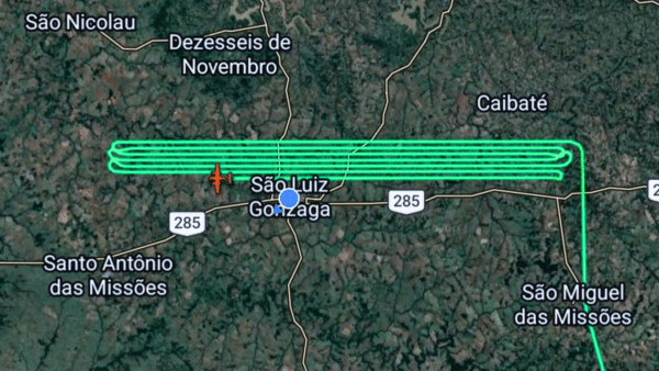 Com tecnologia a laser, aeronave realiza mapeamento detalhado do território missioneiro