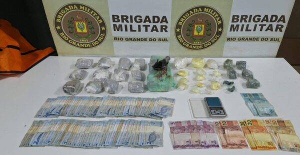 Brigada Militar prende homem por tráfico de drogas e apreende entorpecentes em São Luiz Gonzaga